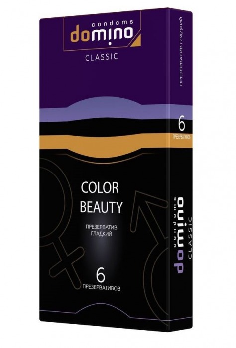Разноцветные презервативы DOMINO Colour Beauty - 6 шт. - Domino - купить с доставкой в Долгопрудном