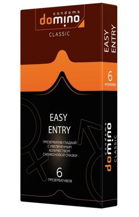 Презервативы с увеличенным количеством смазки DOMINO Easy Entry - 6 шт. - Domino - купить с доставкой в Долгопрудном