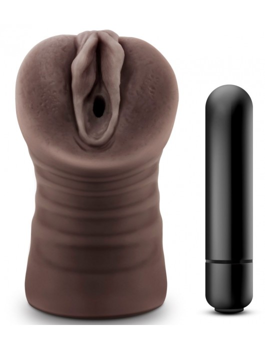 Коричневый мастурбатор-вагина Hot Chocolate Brianna - Blush Novelties - в Долгопрудном купить с доставкой