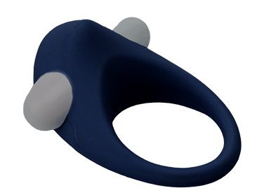 Гладкое синее эрекционное виброкольцо STIMU RING - Dream Toys - в Долгопрудном купить с доставкой