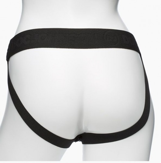 Черный пояс с 3 сменными полыми насадками BE Ready - 19, 20,3 и 17,8 см. - Doc Johnson - купить с доставкой в Долгопрудном