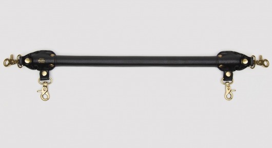 Черная распорка для ног Bound to You Faux Leather Spreader Bar - 50,8 см. - Fifty Shades of Grey - купить с доставкой в Долгопрудном