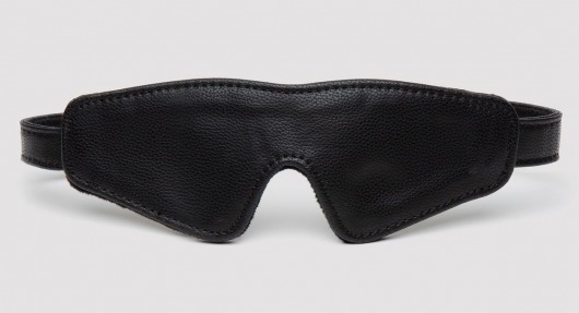 Черная плотная маска на глаза Bound to You Faux Leather Blindfold - Fifty Shades of Grey - купить с доставкой в Долгопрудном