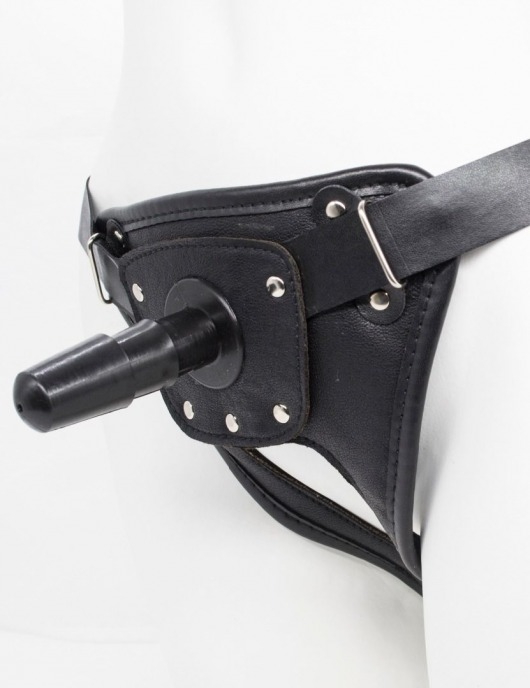 Черный пояс для насадок CLASS STRAP Restyling - LOVETOY (А-Полимер) - купить с доставкой в Долгопрудном