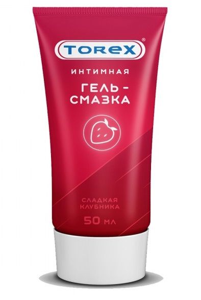 Смазка на водной основе TOREX  Сладкая клубника  - 50 мл. - Torex - купить с доставкой в Долгопрудном