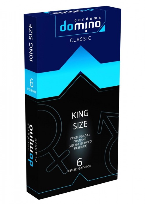 Презервативы увеличенного размера DOMINO Classic King size - 6 шт. - Domino - купить с доставкой в Долгопрудном