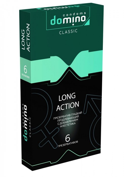 Презервативы с пролонгирующим эффектом DOMINO Classic Long action - 6 шт. - Domino - купить с доставкой в Долгопрудном