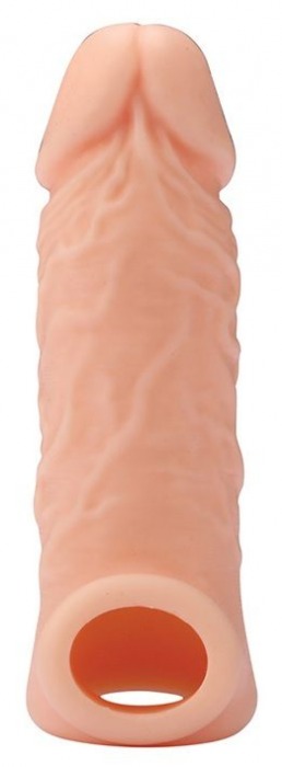 Телесная насадка EXTENDER WITH BALL STRAP 5.5 - 14 см. - Dream Toys - в Долгопрудном купить с доставкой