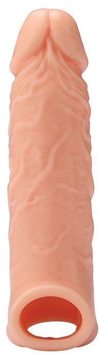 Телесная насадка EXTENDER WITH BALL STRAP 6.5 - 17 см. - Dream Toys - в Долгопрудном купить с доставкой