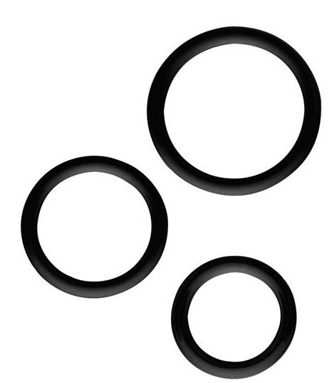 Набор из 3 эрекционных колец SILICONE COCKRINGS - Dream Toys - в Долгопрудном купить с доставкой