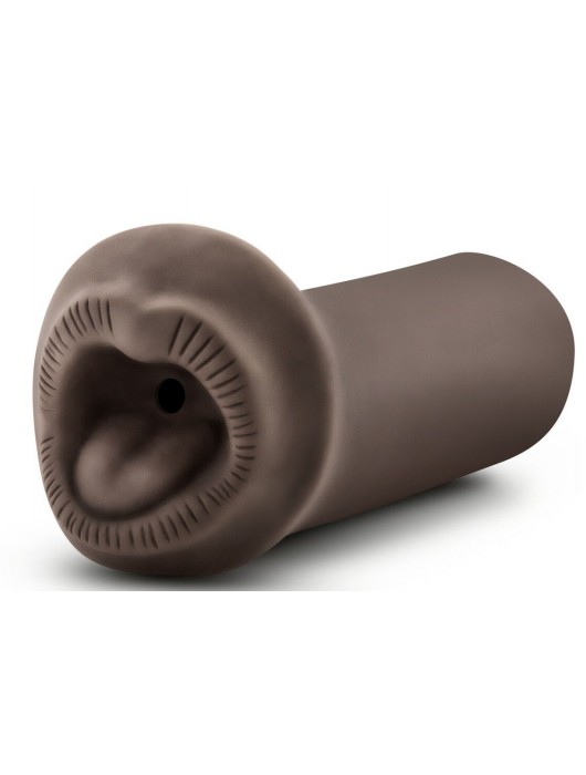 Коричневый мастурбатор-ротик Naughty Nicole - Blush Novelties - в Долгопрудном купить с доставкой