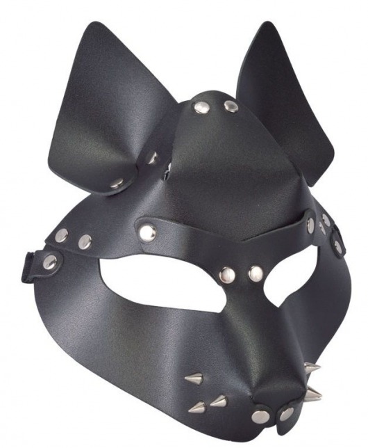 Черная маска Wolf с шипами - Sitabella - купить с доставкой в Долгопрудном