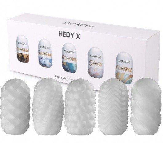 Набор из 5 мастурбаторов Hedy X5 Mixed - Svakom - в Долгопрудном купить с доставкой