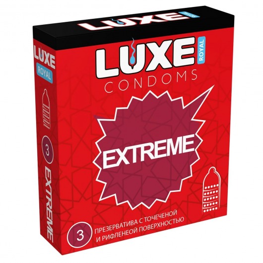 Текстурированные презервативы LUXE Royal Extreme - 3 шт. - Luxe - купить с доставкой в Долгопрудном