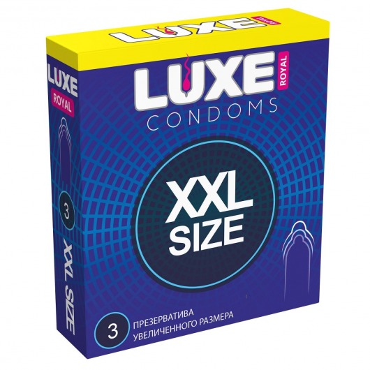 Презервативы увеличенного размера LUXE Royal XXL Size - 3 шт. - Luxe - купить с доставкой в Долгопрудном