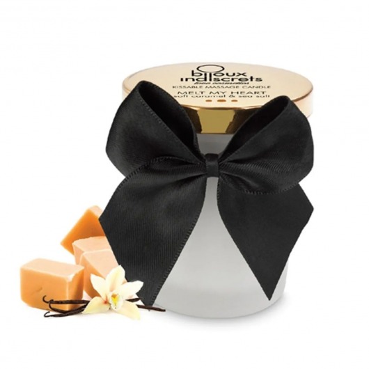 Массажная свеча Melt My Heart с ароматом карамели - 70 мл. - Bijoux Indiscrets - купить с доставкой в Долгопрудном