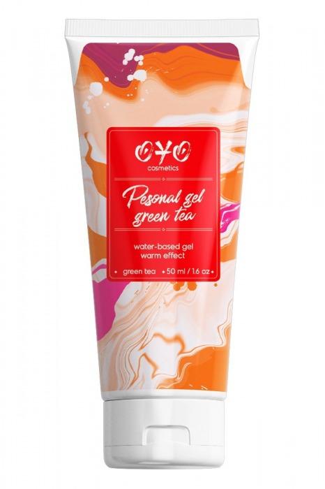 Интимная смазка на водной основе с согревающим эффектом OYO Personal Gel Green Tea - 50 мл. - OYO - купить с доставкой в Долгопрудном