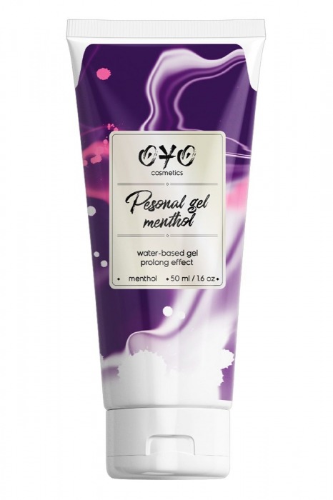 Интимная смазка на водной основе с пролонгирующим эффектом OYO Personal Gel Menthol - 50 мл. - OYO - купить с доставкой в Долгопрудном