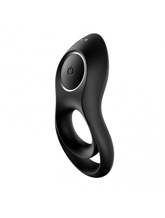 Черное эрекционное виброкольцо Legendary Duo - Satisfyer - в Долгопрудном купить с доставкой