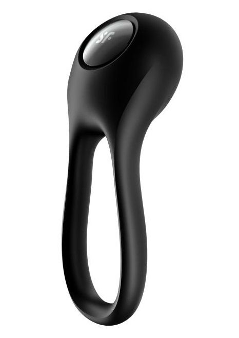 Черное эрекционное виброкольцо Majestic Duo - Satisfyer - в Долгопрудном купить с доставкой