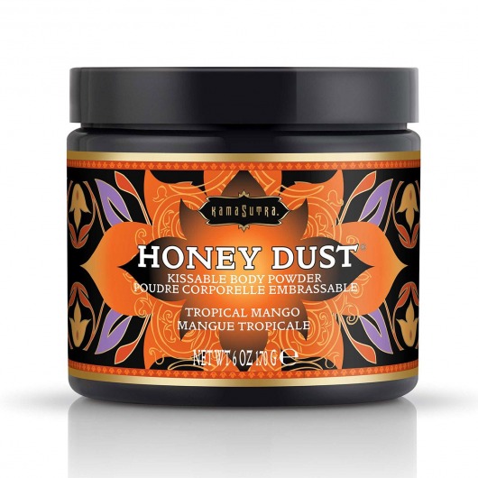 Пудра для тела Honey Dust Body Powder с ароматом манго - 170 гр. - Kama Sutra - купить с доставкой в Долгопрудном