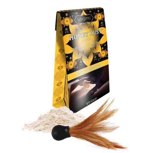 Пудра для тела Honey Dust Body Powder с ароматом кокоса и ананаса - 28 гр. - Kama Sutra - купить с доставкой в Долгопрудном