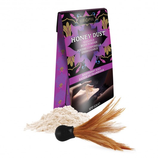 Пудра для тела Honey Dust Body Powder с ароматом малины - 28 гр. - Kama Sutra - купить с доставкой в Долгопрудном