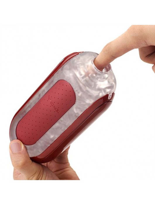 Красный мастурбатор Flip Zero Red   Warmer с подогревом - Tenga - в Долгопрудном купить с доставкой