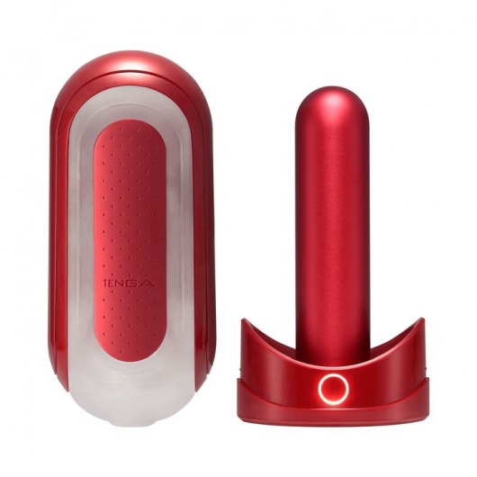 Красный мастурбатор Flip Zero Red   Warmer с подогревом - Tenga - в Долгопрудном купить с доставкой