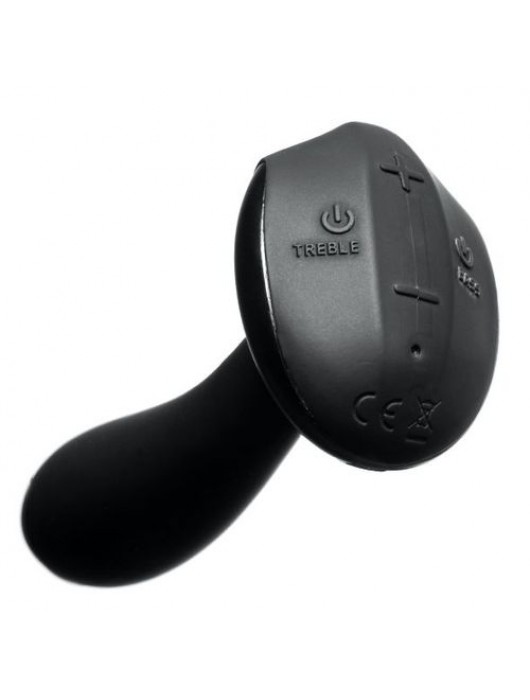 Черная вибропробка Plex with Flex - 14 см. - Hot Octopuss