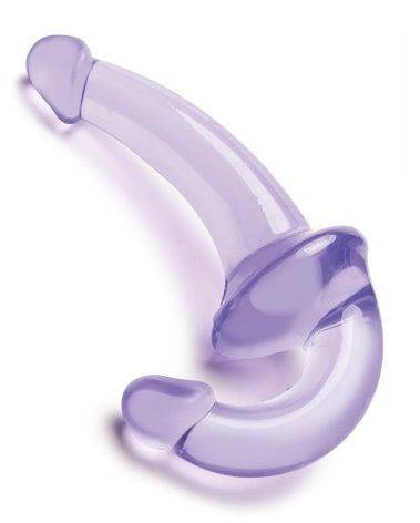 Фиолетовый безремневой страпон Strapless Strap-On - Lux Fetish - купить с доставкой в Долгопрудном