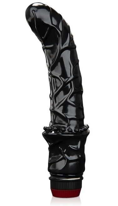 Черный вибромассажер простаты 6  Premium Prostate Massager - BlueLine - в Долгопрудном купить с доставкой