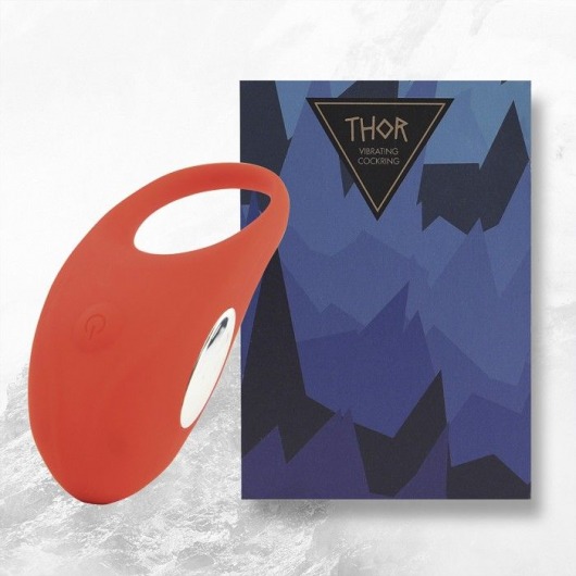Красное кольцо с вибрацией Thor Cockring - FeelzToys - в Долгопрудном купить с доставкой