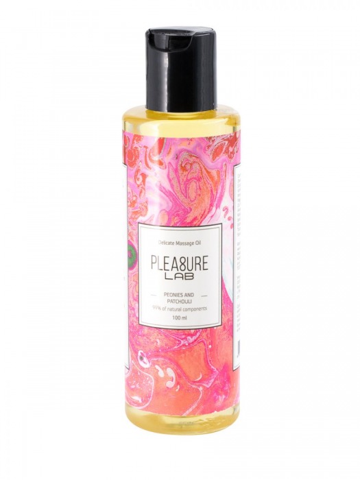 Массажное масло Pleasure Lab Delicate с ароматом пиона и пачули - 100 мл. - Pleasure Lab - купить с доставкой в Долгопрудном