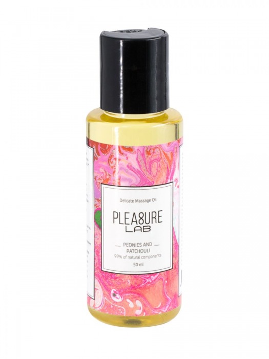 Массажное масло Pleasure Lab Delicate с ароматом пиона и пачули - 50 мл. - Pleasure Lab - купить с доставкой в Долгопрудном