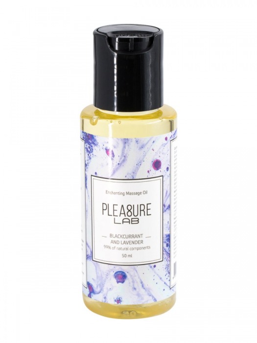 Массажное масло Pleasure Lab Enchanting с ароматом черной смородины и лаванды - 50 мл. - Pleasure Lab - купить с доставкой в Долгопрудном