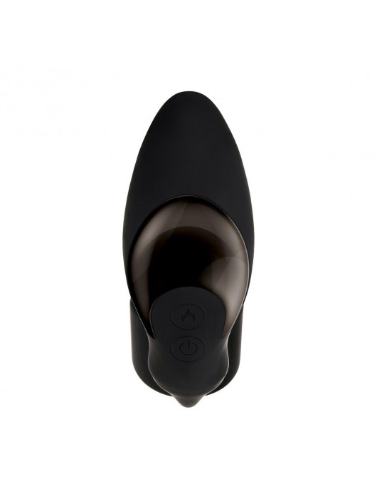 Черный вибромассажер простаты с эрекционным кольцом Strapped   Tapped - Zero Tolerance - в Долгопрудном купить с доставкой