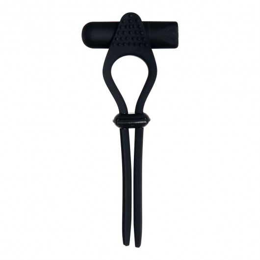 Черное эрекционное лассо с вибропулей Black Tie Affair - Zero Tolerance - в Долгопрудном купить с доставкой