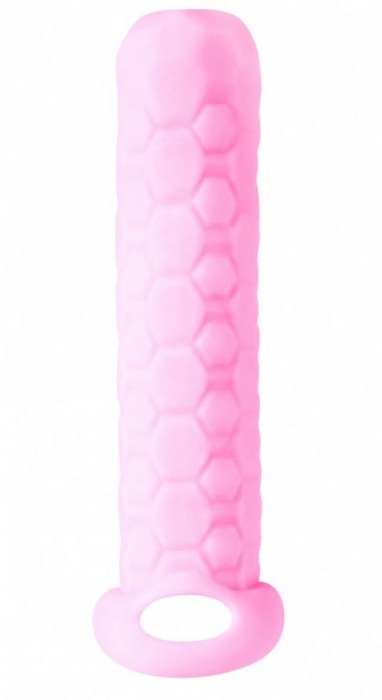 Розовый фаллоудлинитель Homme Long - 13,5 см. - Lola Games - в Долгопрудном купить с доставкой