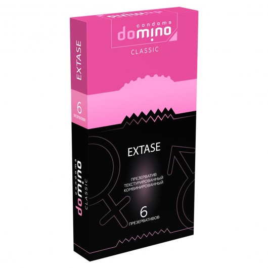 Презервативы с точками и рёбрышками DOMINO Classic Extase - 6 шт. - Domino - купить с доставкой в Долгопрудном