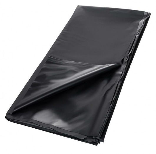 Черная простыня для секса из ПВХ - 220 х 200 см. - ToyFa - купить с доставкой в Долгопрудном