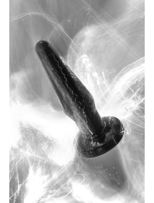 Черная анальная втулка Gemini α - 12 см. - POPO Pleasure