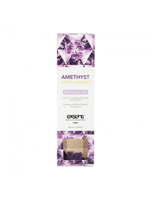 Органическое массажное масло AMETHYST SWEET ALMOND - 100 мл. - Exsens - купить с доставкой в Долгопрудном