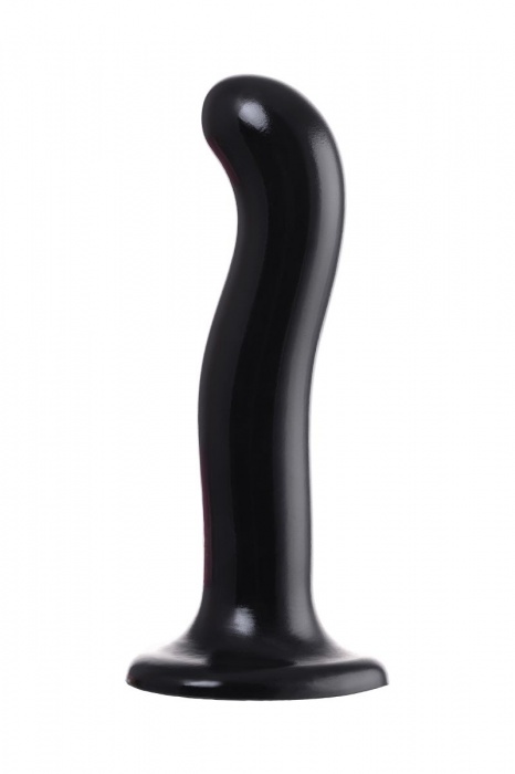 Черный стимулятор для пар P G-Spot Dildo Size L - 19 см. - Strap-on-me - в Долгопрудном купить с доставкой