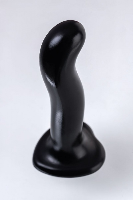Черный стимулятор для пар P G-Spot Dildo Size L - 19 см. - Strap-on-me - в Долгопрудном купить с доставкой