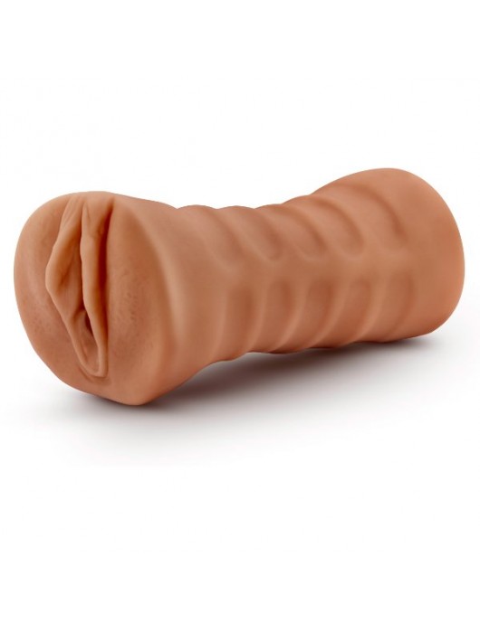 Мастурбатор-вагина цвета карамели Julieta с вибрацией - Blush Novelties - в Долгопрудном купить с доставкой