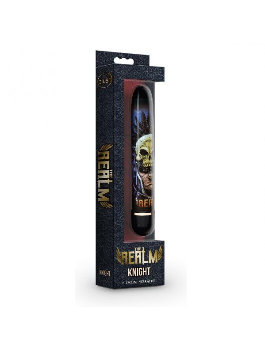 Синий классический вибратор Knight - 17,7 см. - Blush Novelties