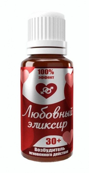 Возбудитель  Любовный эликсир 30+  - 20 мл. - Миагра - купить с доставкой в Долгопрудном