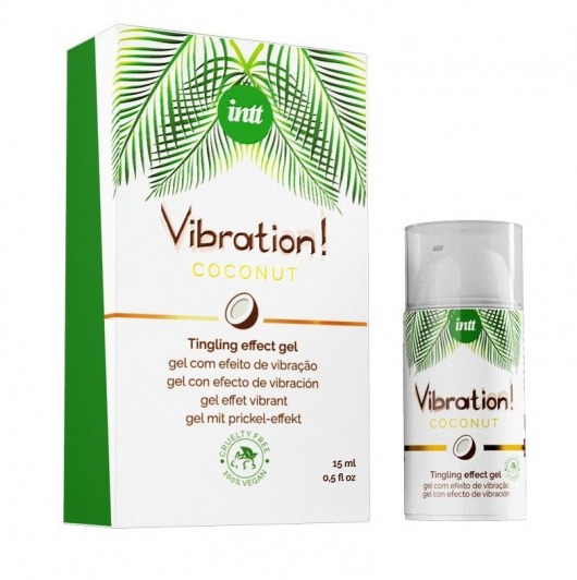 Возбуждающий гель с ароматом кокоса Vibration Coconut - 15 мл. - INTT - купить с доставкой в Долгопрудном
