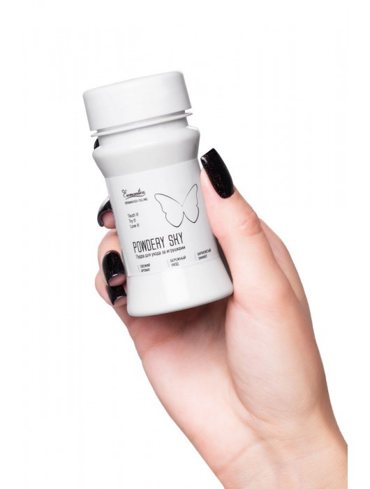 Пудра для ухода за игрушками Powdery Sky с ароматом мяты - 40 гр. - Eromantica - купить с доставкой в Долгопрудном